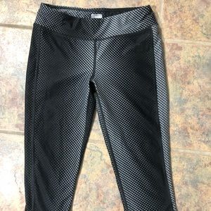 [the north face] small black grey cropped leggings
